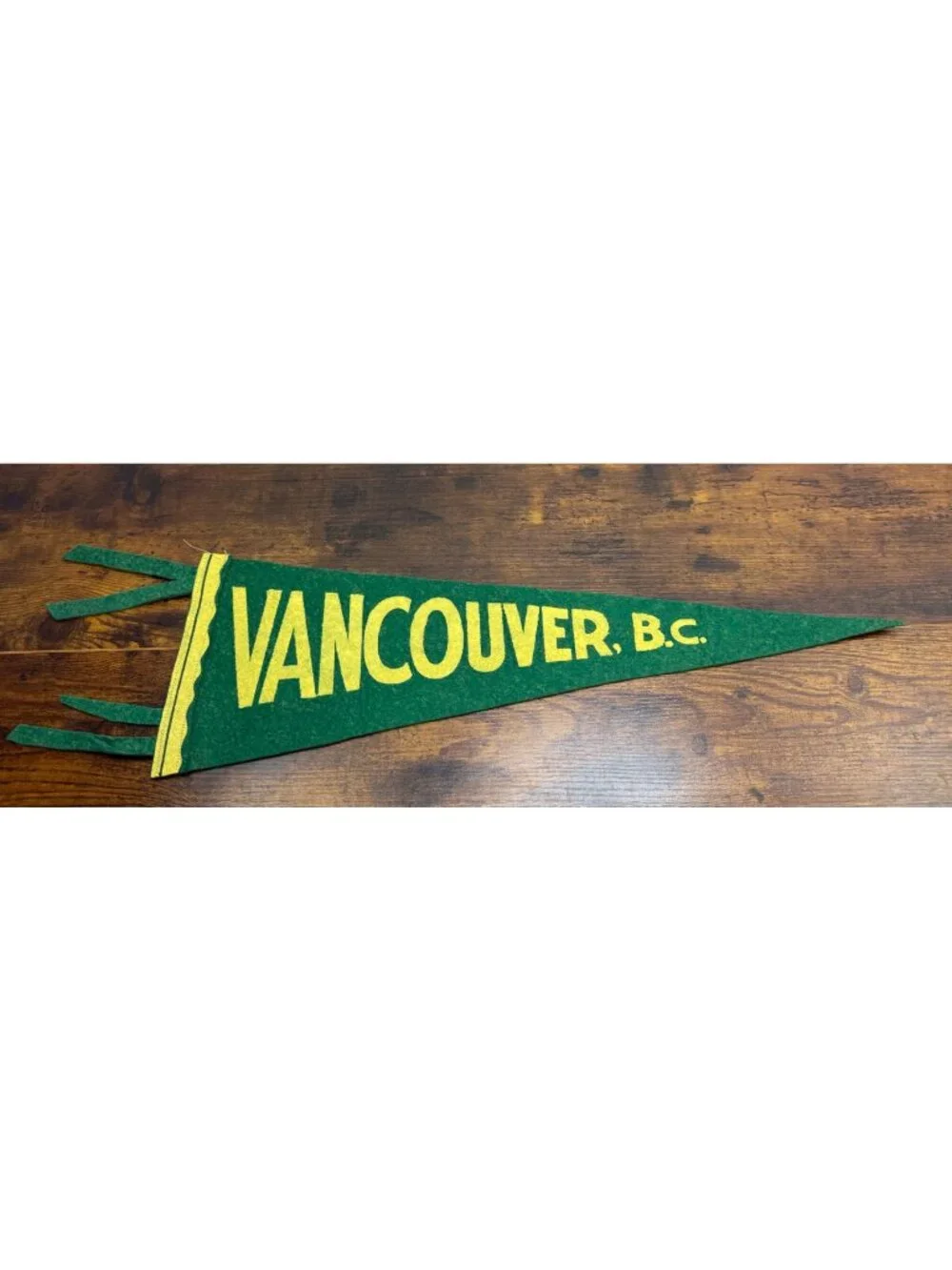 Vintage Vancouver, B.C. Pennant classic souvenir 20 inches